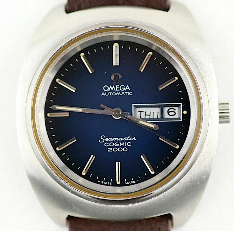 Omega seamaster cosmic 2000 blue dial online